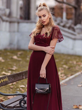 Größe Nach Maß Elegante V-Ausschnitt Spitze Abend Cocktail Party Kleider EZ07706